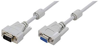 LogiLink CV0024 Câble VGA en ferrite core Mâle/Femelle 3 m Gris