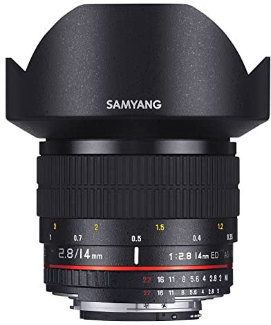 Samyang Obiettivo 14mm F/2,8 ED AS IF UMC per Pentax, Nero