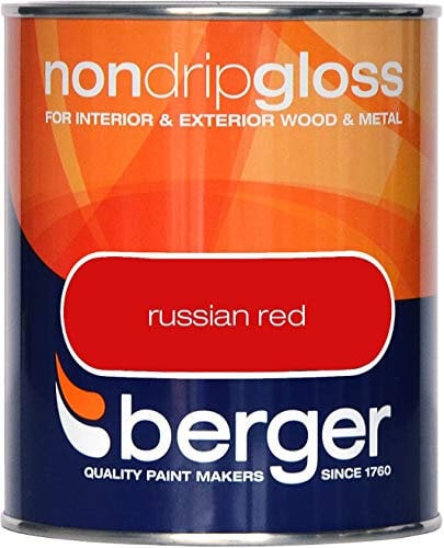 Berger Non Drip Gloss 750ml Russian Red