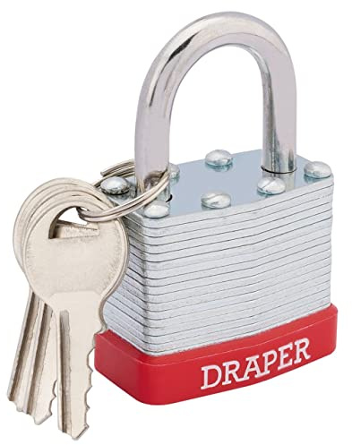 Draper Redline 68767 40 mm Laminated Steel Padlock