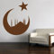 Istanbul Ay Yildiz Türkiye Wandtattoo Wandaufkleber Wandsticker Wohnzimmer Auto Laptop Aufkleber Sticker (40 cm, Schwarz)