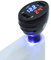 GOFORJUMP 3 in 1 12 V Dual USB Auto-ladegerät Thermometer Voltmeter Display Auto USB Port Ladegerät Volt Meter Led-anzeige Schwarz