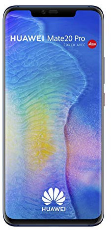 Huawei Mate 20 Pro Smartphone débloqué 4G (6,39 pouces - 128 Go/6 Go - Single SIM - Android) Bleu [Version européenne]