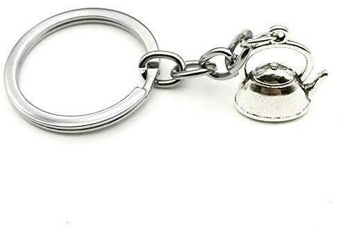New Kettle Coffee Cup Spoon Keychain Casual Charm Keychain Creative Graduation Gift Jewelry Crafts (#1)