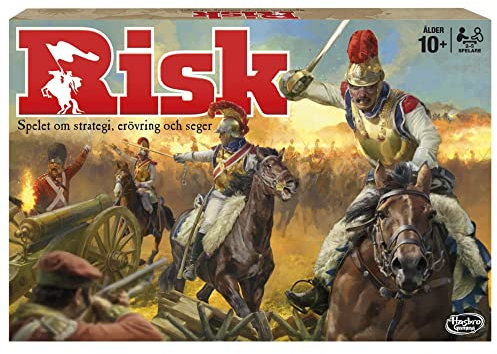 Hasbro Gaming Risk - Verbesserte Ausgabe - Strategie Brettspiel für 12+ Spieler ab 9 Jahren - Militär-Thema - 5 Armeen - 12 Geheimmissionen - Rich on Board Art