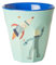 Rice - Tazza in melamina al 100% con motivo Space Two Tone, misura media