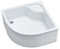 Sellon24® Duschwanne mit Träger Weiß Stabil Glatt Dusche Styroporträger EPS Duschkabine Duschtasse Acryl Quadrat R55 Befliesbar Tief (80x80x41 R55)