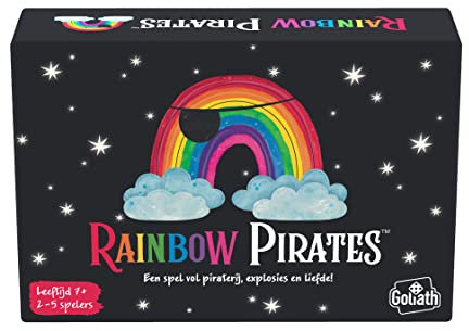Goliath Rainbow Pirates (niederländische Version), Familienspiel ab 7 Jahren, Buntes Kartenspiel Für 2 bis 5 Spieler