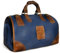 Wasserabweisend Canvas Crazy Horse Leder Reisetasche 35L Trim Unisex Handgepäck Weekender Tasche Sporttasche für Reise Wochenende Urlaub FB8151 (Dunkelblau)