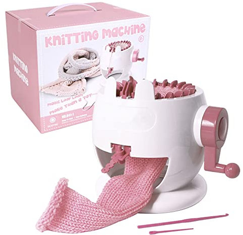 awagas Strickmaschine, 22 Nadeln, runder Webstuhl, Häkelnadeln, intelligentes Weben, runder Webstuhl, Rundstrickwebstuhl für Erwachsene, Kinder, Socken, Hüte, Schals
