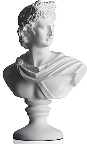 DOVDOV David Statue, Greek Decoration, Home Decoration Statue, Bust Sculpture for Home Decoration, Suitable for Living Room, Office, Shelf for Home Decoration David Statue