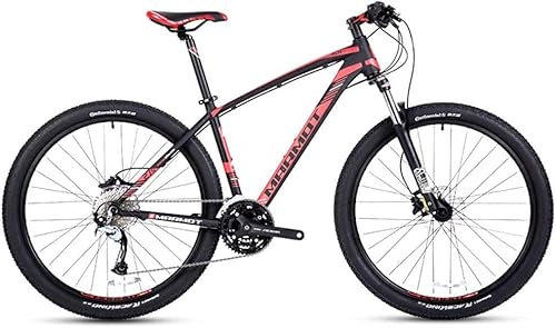 Fahrrad, 27-Gang-Mountainbikes, 27,5-Zoll-Hardtail-Mountainbike mit großen Rädern, All-Terrain-Mountainbike mit Aluminiumrahmen für Erwachsene, Damen, Herren, Schwarz