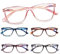 COJWIS 5 Pack Damen Lesebrille Blaulichtfilter Brille Federscharnier ultraleicht Lesehilfe (5 Farbe Mischen-4, 2.50, multiplier_x)