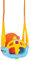 JAMARA 467101 Kinderschaukel Grow with me 3in1 Indoor-Outdoor geeignet, witterungsbeständiger Kunststoff, Sicherheitsbügel, Durch 4-fache Befestigung ist der Sitz kippsicher, Babyschaukel, Orange