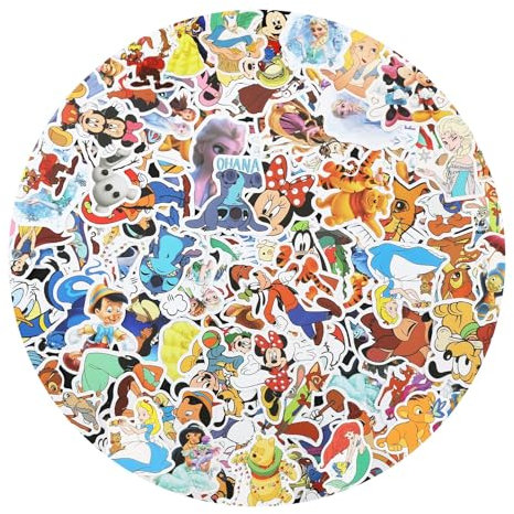 100 PCS Sticker Kinder, Sticker Mädchen Sticker Prinzessin Cartoon Aufkleber Vinyl Wasserfest ästhetisch für Skateboard Gitarre Laptops Scrapbook Fahrrad Koffer für Teenager Jungen Mädchen Erwachsene