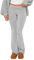 LSFYSZD Damen Yogahose mit umklappbarem Bund, dehnbar, ausgestellte Hose, Leggings, Glockenhose, hellgrau, M