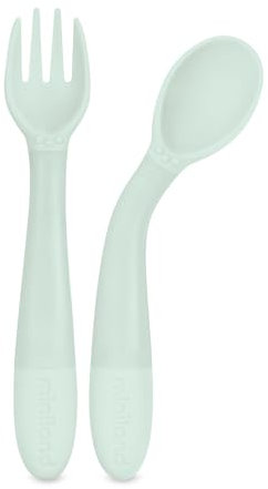 Miniland Dolce Mint Flexibles Löffel- und Gabelset. Für alle Bedürfnisse konzipiert.