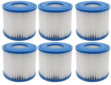 WuYan 6 filtros de bañera de hidromasaje compatibles con Summer Escapes tipo D, compatible con Summer Waves P57100102 SFS-350 RP-350 RP-400 RP-600 RX-600 filtro de cartucho