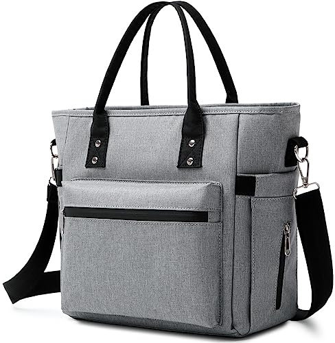 A La Moda Grande Bolsas De Almuerzo para El Trabajo Picnic Playa Aislado Fiambrera para Adultos Hombres Mujeres/Duradero Termal Bolsa Bento HerméTico Enfriador Quiniela con Soporte