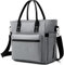 Senior Kühltasche Groß Isolierte Lunchtasche und Wasserflaschenhalter Isoliertasche zur Arbeit Lunch Tasche Picknicktasche für Erwachsener Damen und Herren (Grau XL)