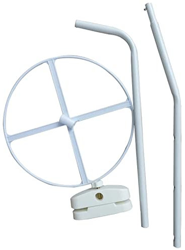 MULAIDI Support de baldaquin de lit pour filles, filet de lit pour bébé et enfant, intérieur rond, support de filet de lecture
