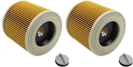 KENSHIRE Lot de 2 filtres à cartouche compatibles avec Karcher série A WD WD2 WD3P A2004 WD2200 SE4001 pour aspirateurs humides et secs 64145520