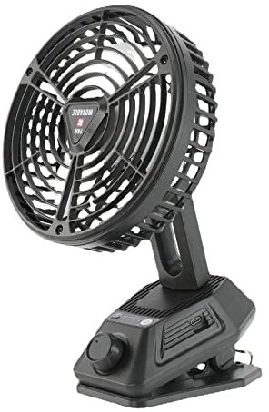 FUXIU Ventilador oscilante para dormitorio, ventilador de clip, funciona con pilas, portátil, recargable, ventilador privado con abrazadera, 3 velocidades, dormitorio silencioso