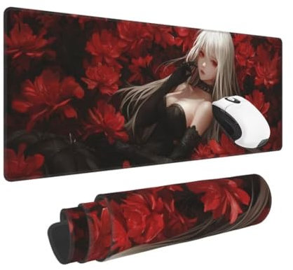 Mouse Mat Sexy XXL Gaming Mouse Pad Anime (1200*600*3 MM) Extended Large Mouse Mat Desk Pad, Stitched Edges Mousepad Desk Mat, Non Slip Rubber Base Desk Accessories, for Gaming Office Accessories