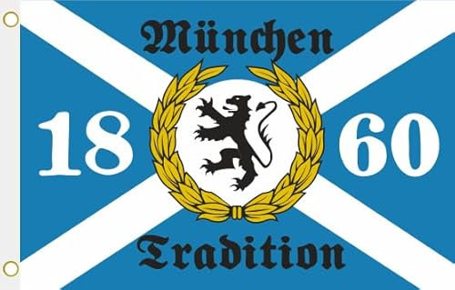 U24 Flagge Fahne München Tradition 1860 Hissflagge 90 x 150 cm