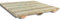 Plataforma de ducha antideslizante 78 x 78 cm, madera de pino impregnada Clase IV