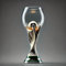 SIAMZYWV World Cup Trophy Wine Glasses, Football-Shaped 15.2oz Beer Glass, World Cup-Mug Gift for Dads, Boyfriends, Soccer Enthusiasts