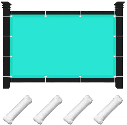 Sonnensegel Wasserdicht Rechteck 2.5 x 2.5 m 99% Schattentuch mit Ösen Wasserdicht Sunprotect Professional Sonnensegel mit Kostenlosem Seil für Balkon Garten, Himmelblau