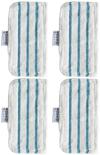 HUVNEXA 4X tampons de vadrouille for Black et Decker, for FSM1500 1600 1610 1620 FSMP20 tampons de Remplacement compatibles lavables Tampon pour aspirateur Robot