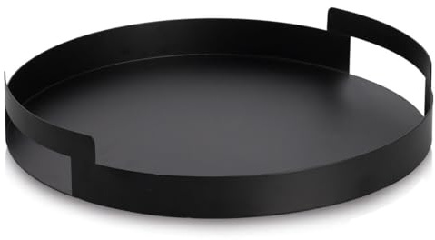 Zeller Serviertablett, Metall, schwarz