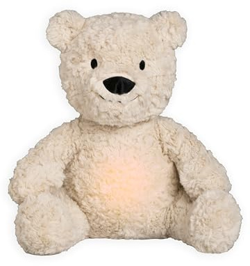 Baby's Only - Bo das Teddybär - Einschlafhilfe - Spieluhr Baby mit White noise - Kuscheltier mit Weinsensor - Baby erstausstattung - Geschenk zur geburt - Baby & Neugeborene - Warm Linen