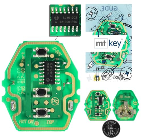MT-KEY Funk Schlüssel Autoschlüssel Sender 434MHZ kompatibel mit BMW 3er E46 5er E39 7er E38 X3 E83 X5 E53 Z3 Z4 E85 E86 Z8 E52 Fernbedienung