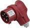 Mennekes 3980 1Stück (S) Anschluss von elektrischen Kabel Elektro Kabel Stecker – (Right-Angle, Rot, IP44, 1 Stück (S))