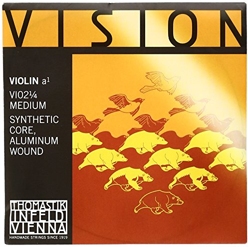 Thomastik Einzelsaite für 1/4 Violine Vision - A-Saite Kunststoffkern, Aluminium umsponnen, mittel