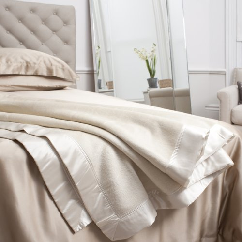 Jasmine Silk 100% Maulbeerseide Seiden Decke Single 180 x 230 cm Elfenbein