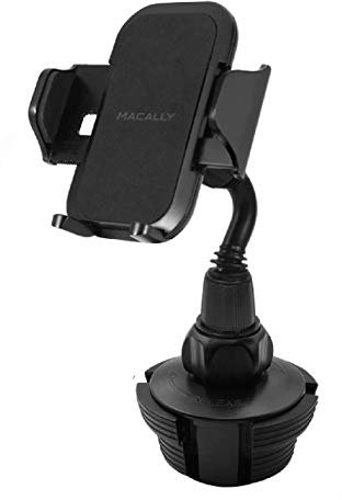 Macally MCUPXL, Verstellbare Autohalterung mit Schwanenhals für iPhone, Smartphone und Mobiltelefon, zum Einsatz im Becherhalter