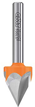 CMT Orange Tools 758.001.11 - Fresa para letras 60 grados hm s 6 d 12.7 z 3
