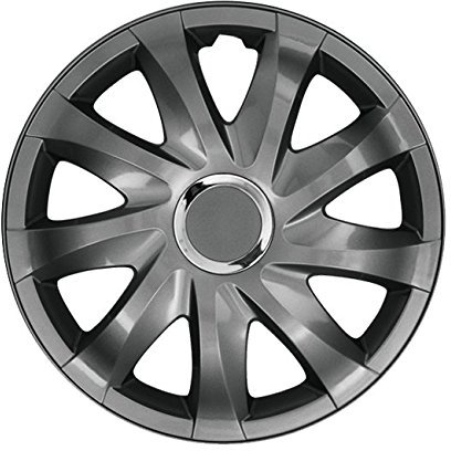 16 Zoll Radkappen Radblenden DRx01 Graphit 4 Stück (Farbe und Größe wählbar!)