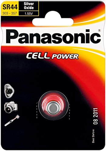 Panasonic SR44 (SR44 EL) Silberoxid-Zink-Knopfzelle, 1,