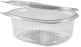 SWS-Schüler Feinkostbecher oval klar mit Deckel 250 ml (PET) [50 St.]