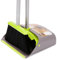 Broom and Dustpan Set, Treelen Broom with Dust Pan with Long Handle Combo Set for Office and Home Standing Upright Sweep Use with Lobby Broom