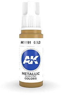 AK Interactive 3rd Gen Acrylic Gold Metallic 17ml