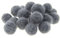 Zasy 15mm Wollfilzkugeln DIY Garland Beads Handmade Modeschmuck Zubehör 20St (Dunkelgrau)