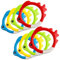 Carykon 8 Stück in 4 Farben, Tauchen, Fischring, Schwimmbadspielzeug, Tauchen, Training, Training, Seefisch-Ring, Wurfspiel