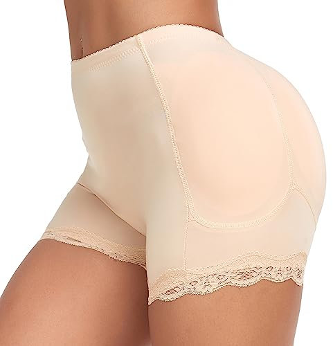 Vevarble Damen Butt Lifter Höschen Po Push Up Unterhose Enhancer Panties Shapewear Padded Miederpants Boyshorts BE/S