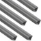 215,9 cm Eckkabel-Concealer, Einschnur-Eckk, überstreichbare Kabelabdeckung, Kabelmanagementk für Wand und Boden, 12,7 x 43,2 cm, Grau